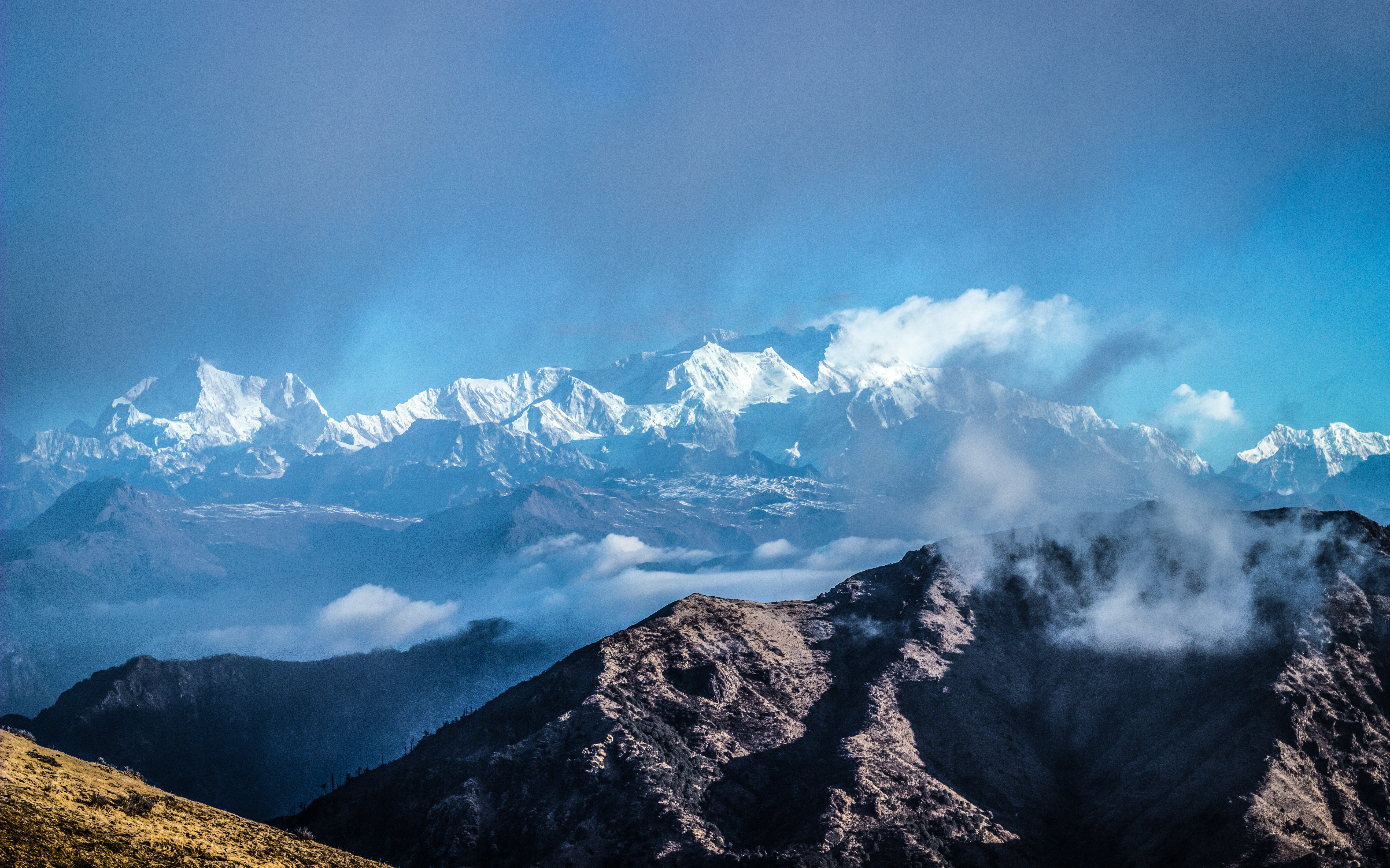 The Sleeping Buddha - Viewed from Phalut top